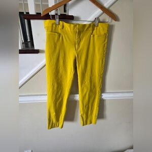 Banana Republic Vibrant Mustard Yellow Sloan Trousers